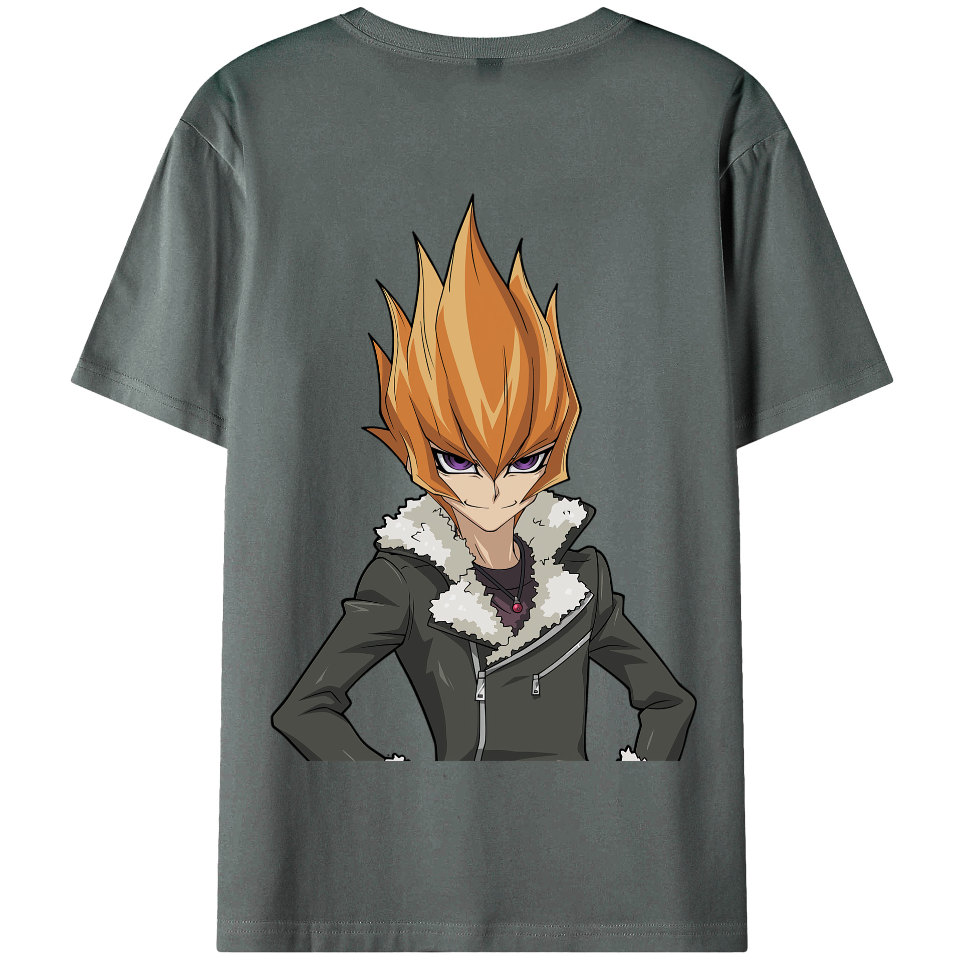 （画像用） 遊☆戯☆王 Yu-Gi-Oh! 綿100％半袖Tシャツ（背面プリント）